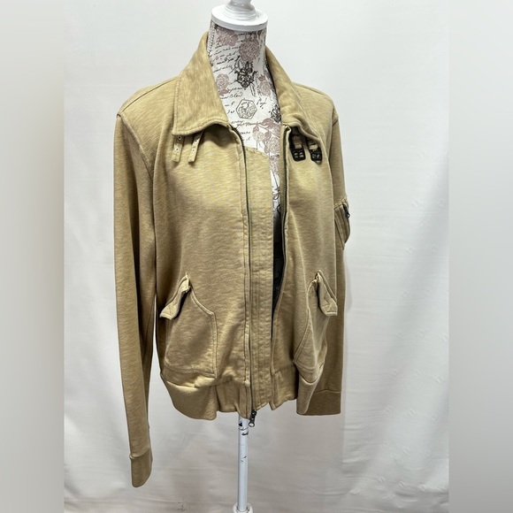 DENIM & SUPPLY Ralph Lauren Khaki cotton full zip jacket size XL - Picture 7 of 12